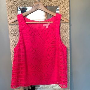 Lilly Pulitzer Nwot vibrant pink top!